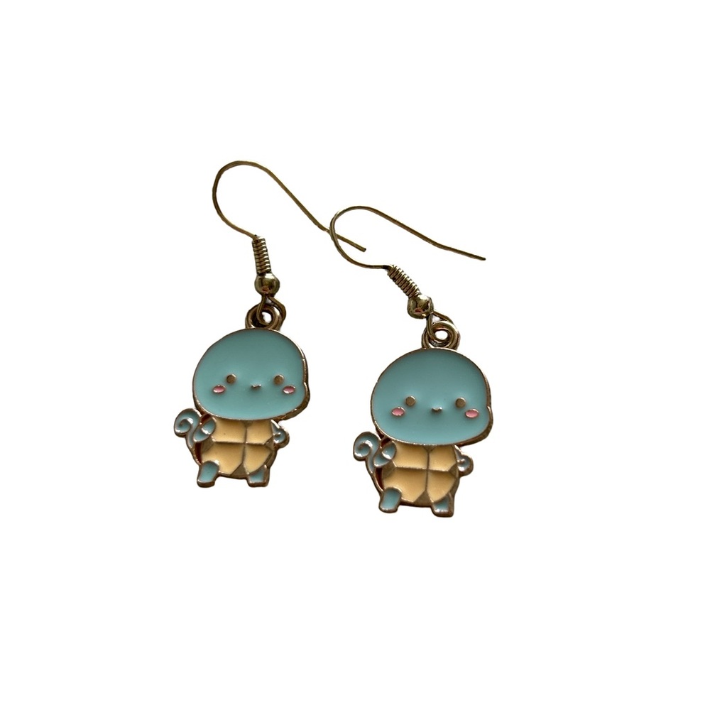 Pokemon Blue and Tan Character Earrings